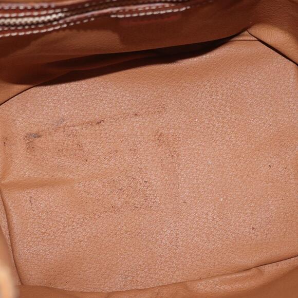 CELINE Macadam Canvas Shoulder Bag PVC Leather 2way Brown...
